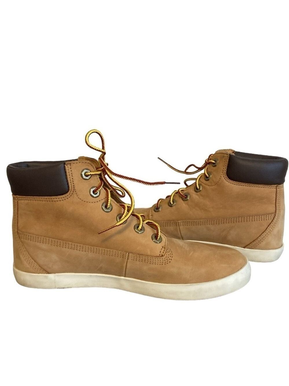 Timberland Women’s Eden Square Sneakers Leather Tan Size 8.5 - Picture 3 of 6